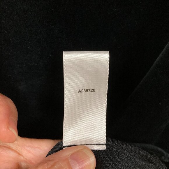 Quacker Factory Winter Wonderland Small Black Velour Tunic Sequin Snowflakes New - Picture 9 of 9